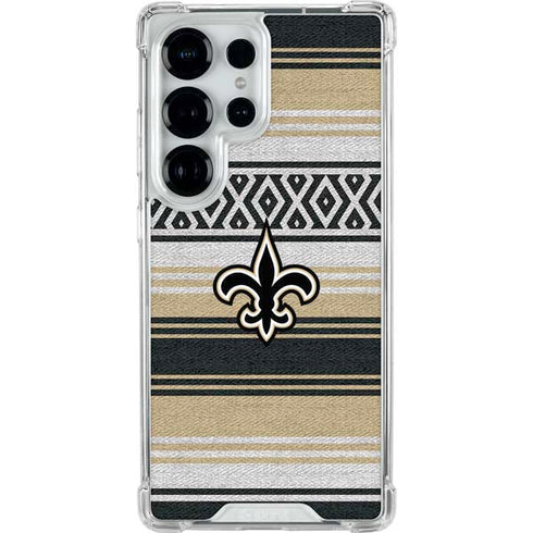 NFL New Orleans Saints Trailblazer Galaxy S25 Ultra Clear Case